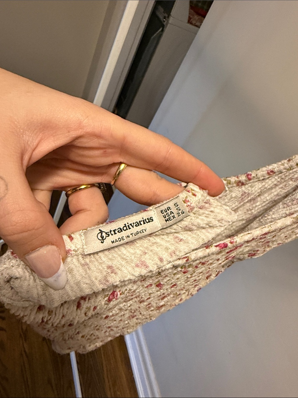 stradivarius Cream Knit Tank with Pink Speckle - Picture 4 of 4